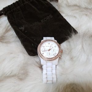 Michael Kors White ceramic watch *summer sale $*